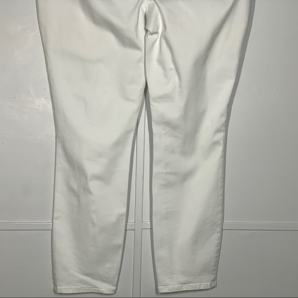 NYDJ Ami Exposed Button Fly Stretch Ankle Women's Jeans in Optic White - Picture 10 of 16